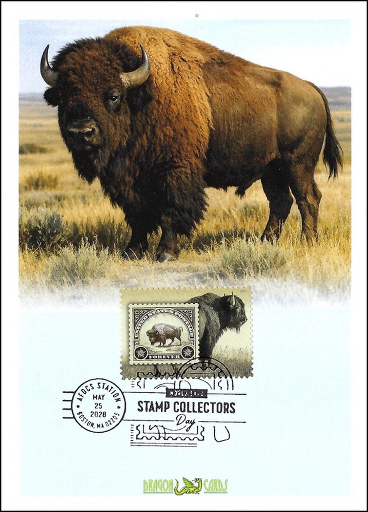 Sc. TBA American Bison Dragon Cards FDC – AFDCS postmark