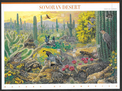 U.S. SCOTT 3293 MNH PANE/10 – 1999 33c MULTI-COLOR SONORAN DESERT ISSUE