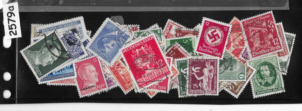 Stamps 50+ Third Reich Germany Poland Czechoslovakia 1933-1945 WWII #2579a