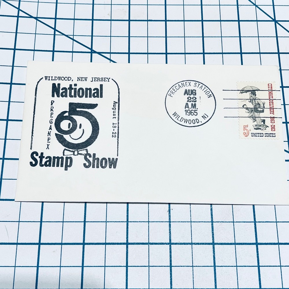Vintage FDC Scott #1217 1965 City Mail Delivery 5c First Day Cover Wildwood NJ
