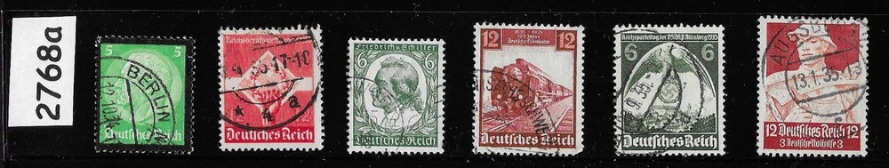 Stamps Regular postage all pre 1940 Third Reich era 1933-1945 Germany #2768a