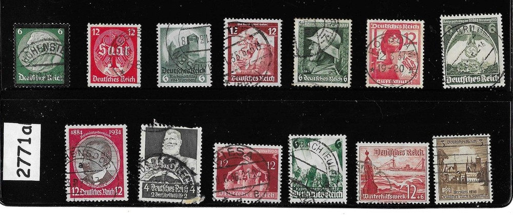 Stamps Regular postage all pre 1940 Third Reich era 1933-1945 Germany #2771a