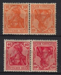 GERMANY REICH GERMANIA ZUSAMMENDRUCKE SMALL COLLECTION MINT (24)