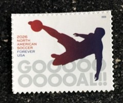 2026USA Forever North American Soccer – Single Stamp mint