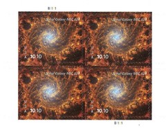 Spiral Galaxy USPS Priority Mail Stamps Pane 10.10 x 4 = 40.40 !!Free Shipping!!