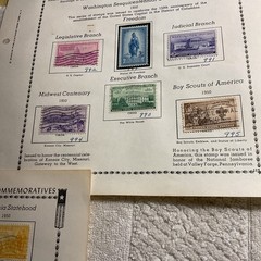 U.S.-(-1949-1951-)-HISTORICAL EVENTS-lot Of 23- Stamps-ON ALBUM PAGE-USED-#30