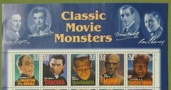 Two Sheets x 20 = 40 of CLASSIC MOVIE MONSTERS 32¢ USPS Postage Stamps 3168-3172