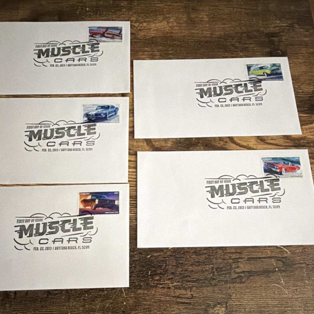 Muscle Cars First Day Cover Forever Stamp United States 2011-Present