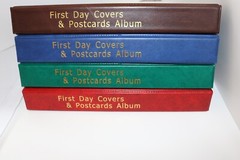 **New 100 First Day Covers & Postcards Album (Brown) & Extra 10 US FDCs 4 FREE.
