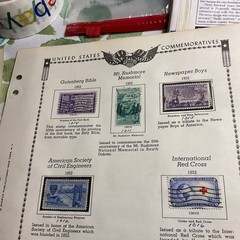 U.S.-(-1952-1953-)-HISTORICAL EVENTS-lot Of 19- Stamps-ON ALBUM PAGE-USED-#30