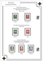 Deutsches Reich III 1933-1945, third Reich, PDF ( DIGITAL ) STAMP ALBUM PAGES