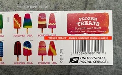 New Book of 20 Stamps – “FROZEN TREATS” – Colorful Celebration Stamps – 2017