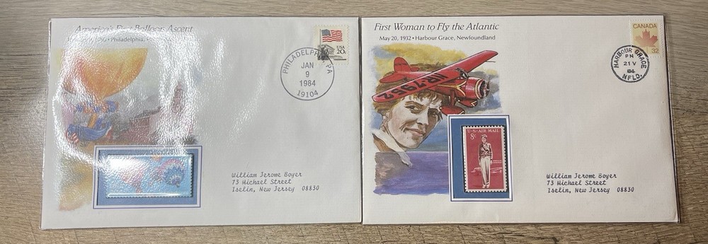 Stamps – International Tributes to The History of Flight Amelia Earhart