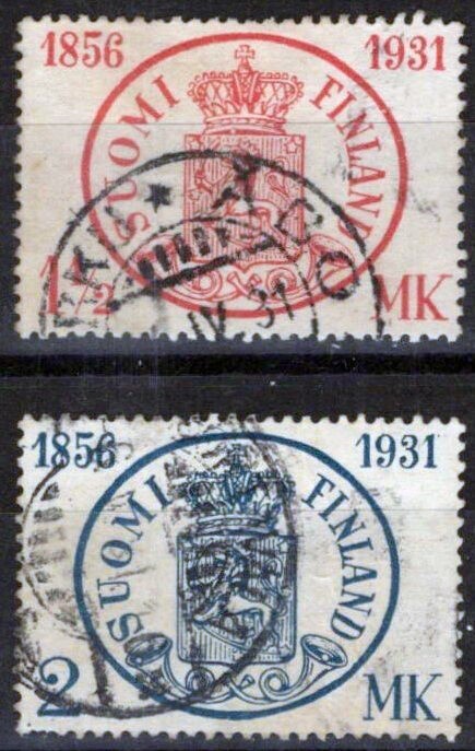Finland 182-183 Used Coat of Arms National Emblems ZAYIX 051023S141