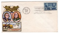 #947 U.S. Postage Stamp Centenary 1947 FDC – Czubay Flat Multi-color