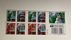 SNOW GLOBES Holiday Christmas Santa Reindeer USPS (20 Forever Stamps) MNH [NEW]