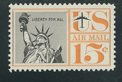 Scott # C-58…15 Cent.. Statue of Liberty…7 Stamps