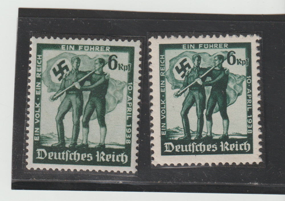 German Scott #484-485 MNH Reich Swastika WW II : Austria Plebiscite 1938