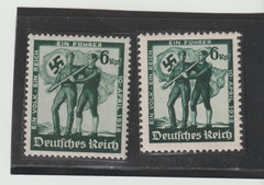 German Scott #484-485 MNH Reich Swastika WW II : Austria Plebiscite 1938