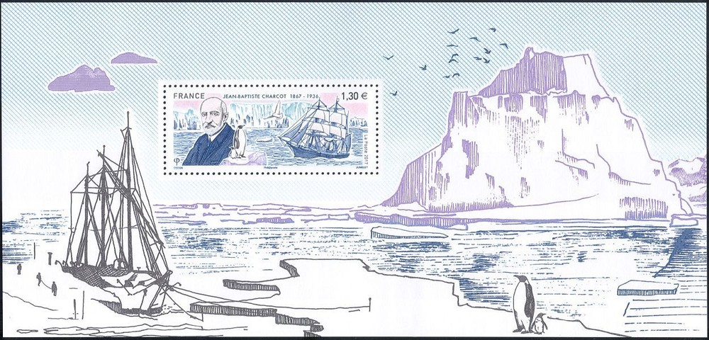 France 2017 Charcot/Penguins/Ship/Sail/Birds/Nature/Explorers/People m/s n45282g