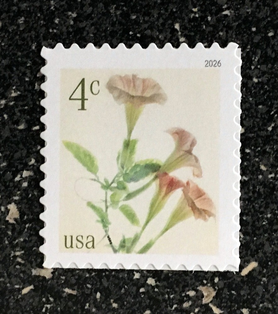 2026USA 4c Angel’s Trumpets – Single Stamp From Sheet Mint NH flower