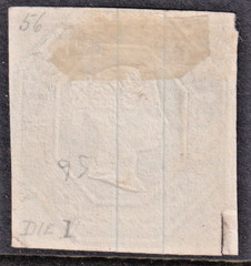 GB – QV EMBOSSED 1/- Green (Die I) *USED* SG 56 (CV £1,000)