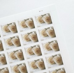 2011 USPS Forever Stamps WEDDING WHITE ROSES 5 Sheets of 20/sheet total 100