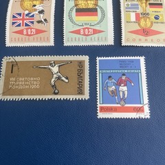 SOCCER WORLD CUP 1966 International 8 Stamps, XF/S, See Photos