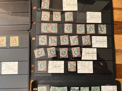 GB KEVII huge study collection in 3 High Values 2/6, 5/-, 10/- 16 cards *a512