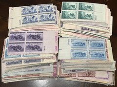 RHstamps 50 DIFFERENT 3 CENT VINTAGE PLATE BLOCKS OF 4, MINT NOT HINGED, MNH