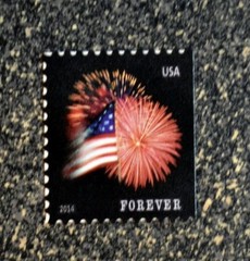 100 counts 2014 Flag Fireworks Sc 4870a MNH full booklet pane of 20 plate x 5