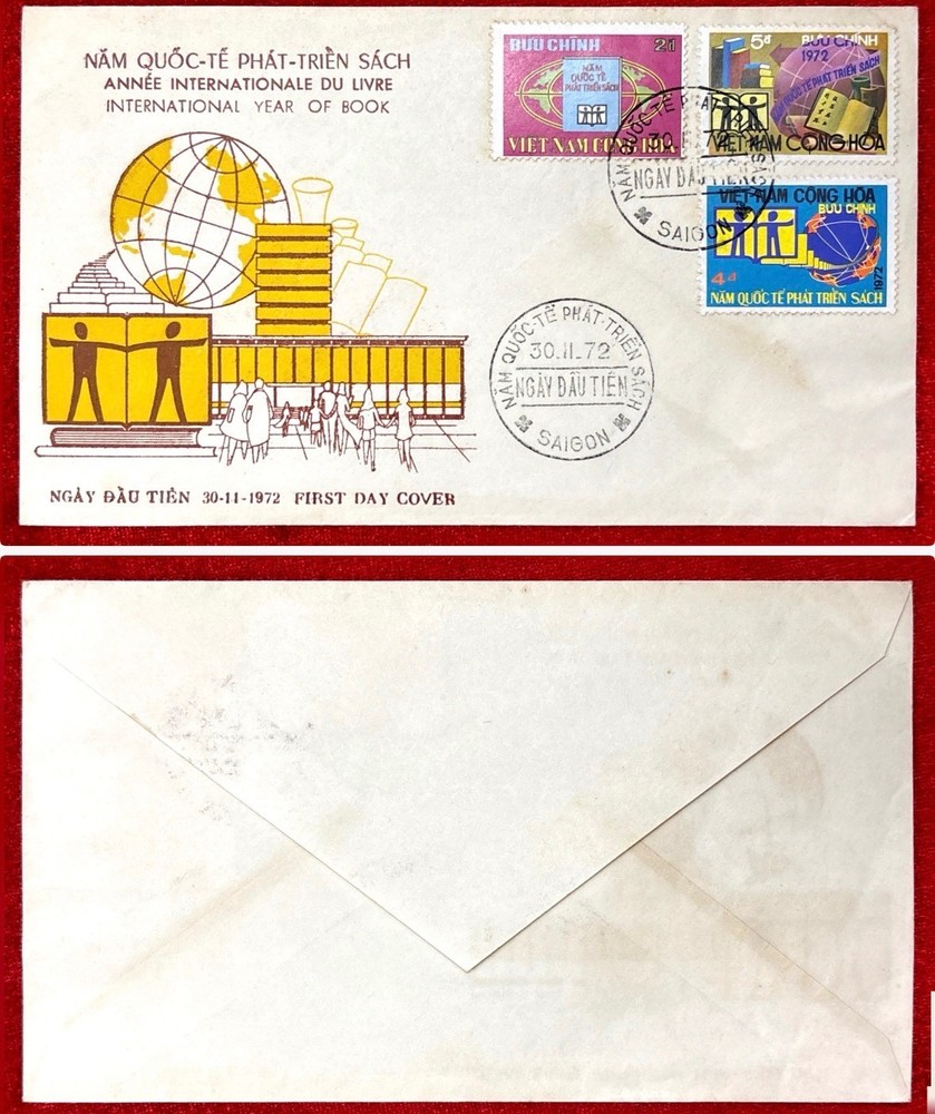 South Vietnam 1972 International Book Development Year First Day Cover FDC