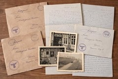 1 Authentic WW2 German Photo + Feldpost Mail Letter Sent By Soldier Third Reich