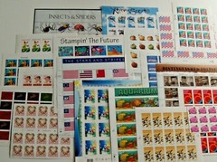 Four (4) Sheets x 20 = 80 Assorted of Mixed Designs of 33¢ US Postage Stamps USA