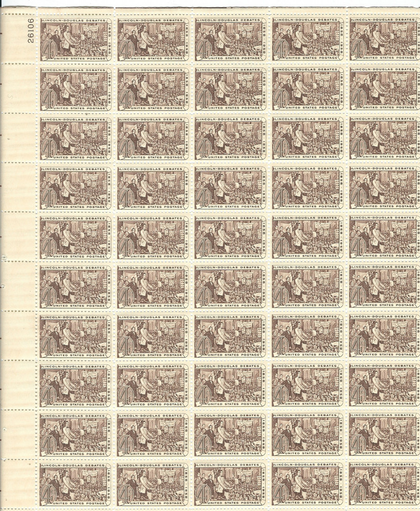 Scott #1115….4 Cent …Lincoln/Douglas Debates….Sheet of 50