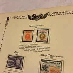 U.S.-(-1960-1961-)-HISTORICAL EVENTS-lot Of 14-Stamps-ON ALBUM PAGE-USED-#30