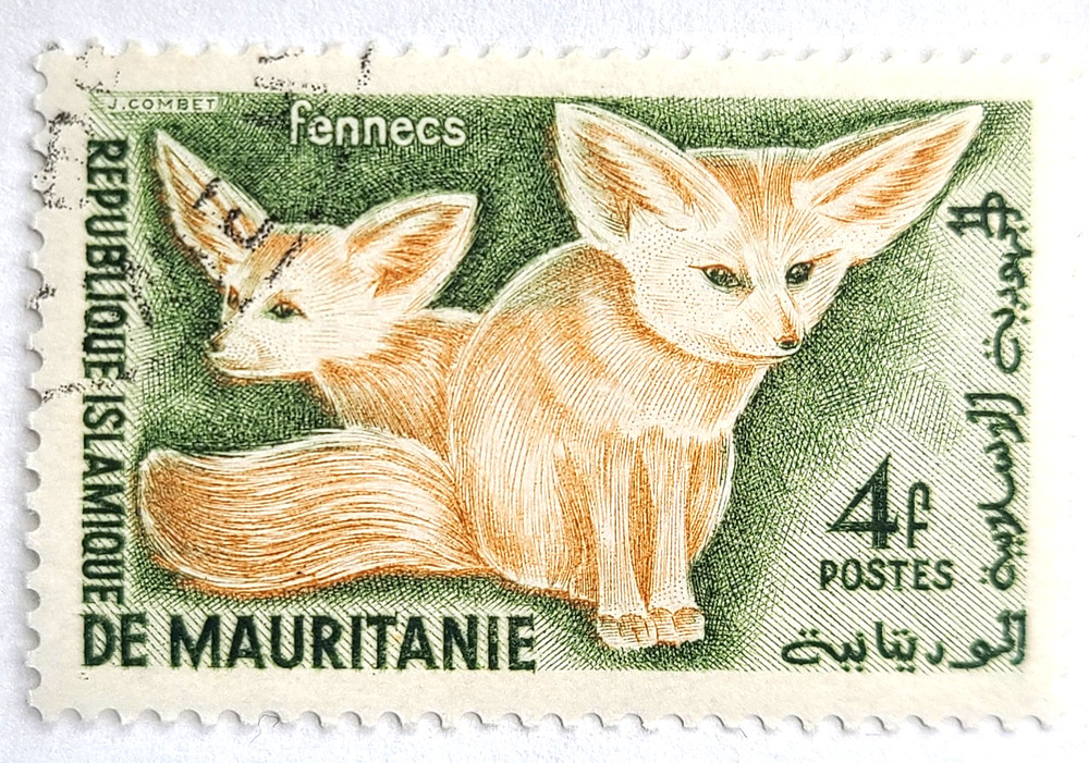 ⭐Mauritania 1961 – Native Animals Fennec Fox ⭐ US Seller Free Shipping ⭐ 💖