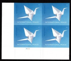 #6103 2026 International Peace Plate Block/4 – MNH