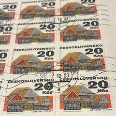 Czechoslovakia 1983 Full Sheet Architecture 20 Kčs CTO MNH Multi-Color