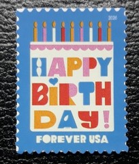US Scott #6069, 2026 Forever, Happy Birthday, Single Stamp MNH/OG
