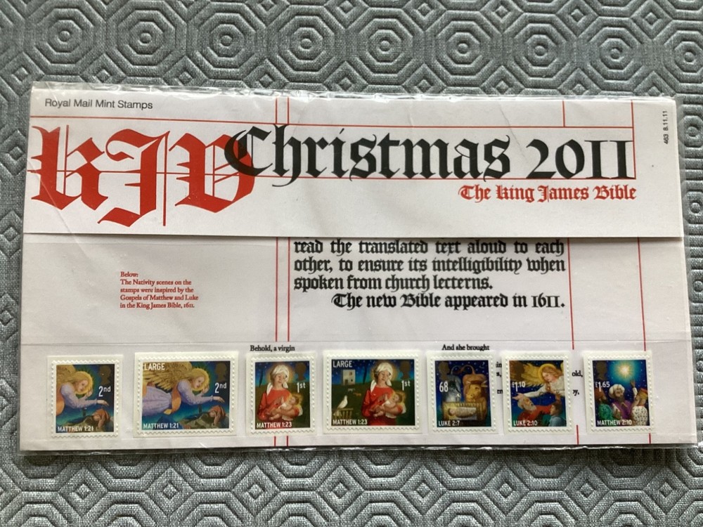 2011 ROYAL MAIL PRESENTATION PACK CHRISTMAS ANGELS . Sealed pack.