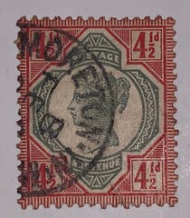Travelstamps: Great Britain Stamps Scott #117 Used NG Handstamped