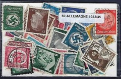 Germany Between 1933 And 1945 Lot Of 50 Different Used Stamps