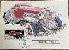 Antique Cars / Their Stamps (First Day Issue) and Discription Of Each Car