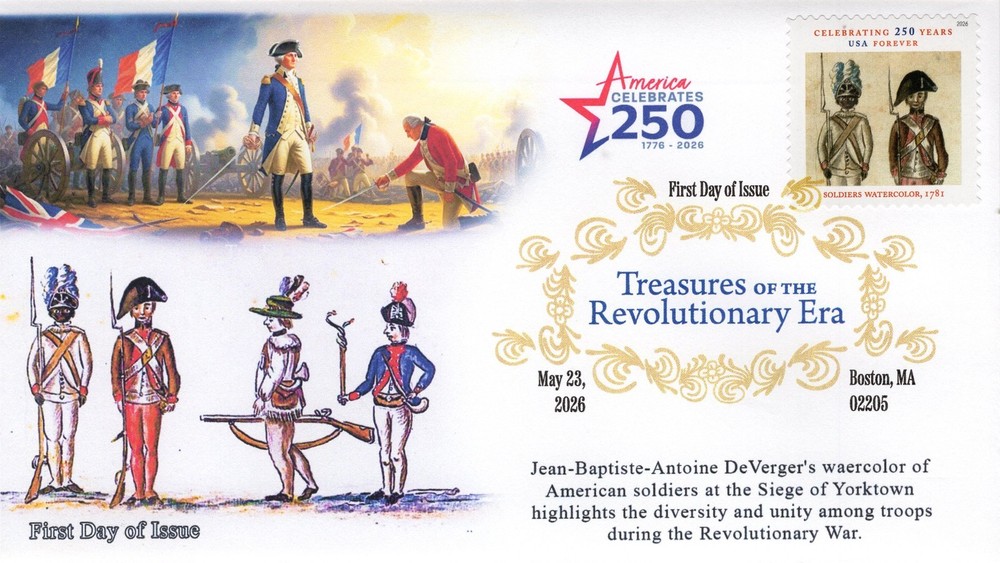 26-191, 2026, Treasures of the Revolutionary Era, First Day Cover, Digital Color