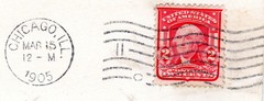 Cover Lot 1902-3 four Sc#319 one Sc#304 to England machine and handstamped