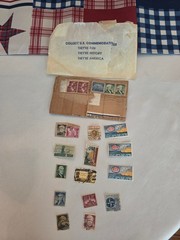 Vintage 1962 Minkus The New World Wide Postage Stamp Album & Stamps (100s)