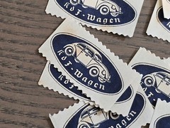 THIRD REICH KDF VW VOLKSWAGEN AUTO CAR Stamp lot Nazi German WW2 WWII 10 pcs