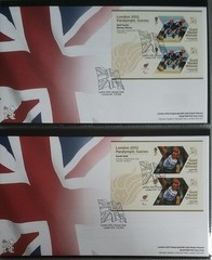 London 2012 Paralympic Games Gold Medal Winners FDC Full Set 34 Mini Sheets