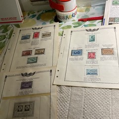 U.S.-(-1955-1956-)-HISTORICAL EVENTS-lot Of 12- Stamps-ON ALBUM PAGE-USED-#30